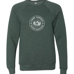 Bella+Canvas Solid Sponge Fleece Raglan Crewneck - Screen