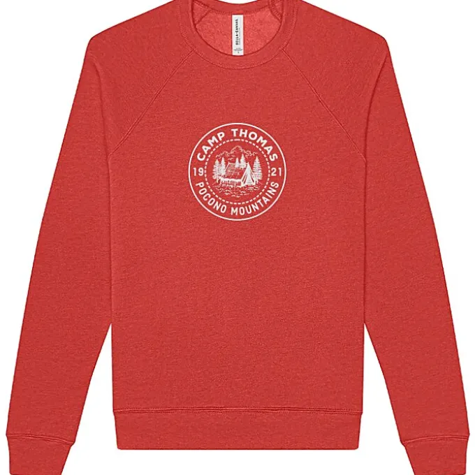 Bella+Canvas Solid Sponge Fleece Raglan Crewneck - Screen