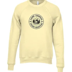Bella+Canvas Solid Sponge Fleece Raglan Crewneck - Screen
