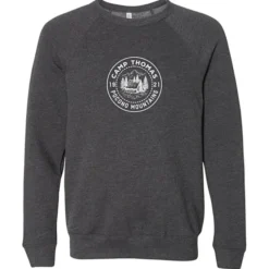 Bella+Canvas Solid Sponge Fleece Raglan Crewneck - Screen