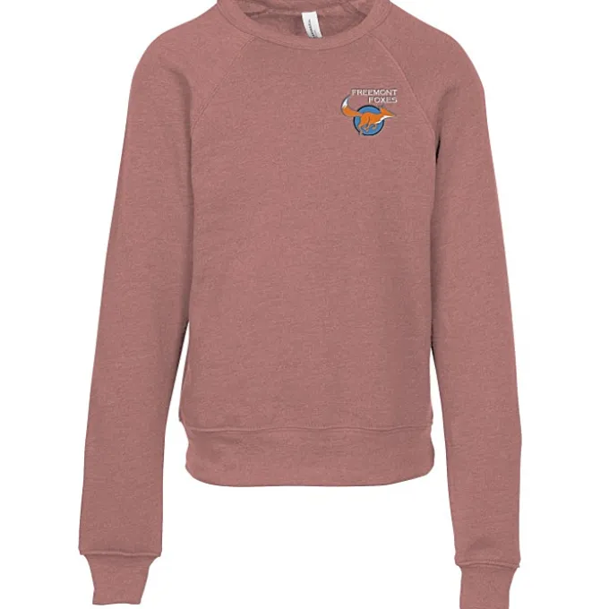 Bella+Canvas Sponge Fleece Sweatshirt - Youth - Embroidered