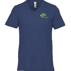 Bella+Canvas Tri-Blend V-Neck T-Shirt - Men's - Embroidered