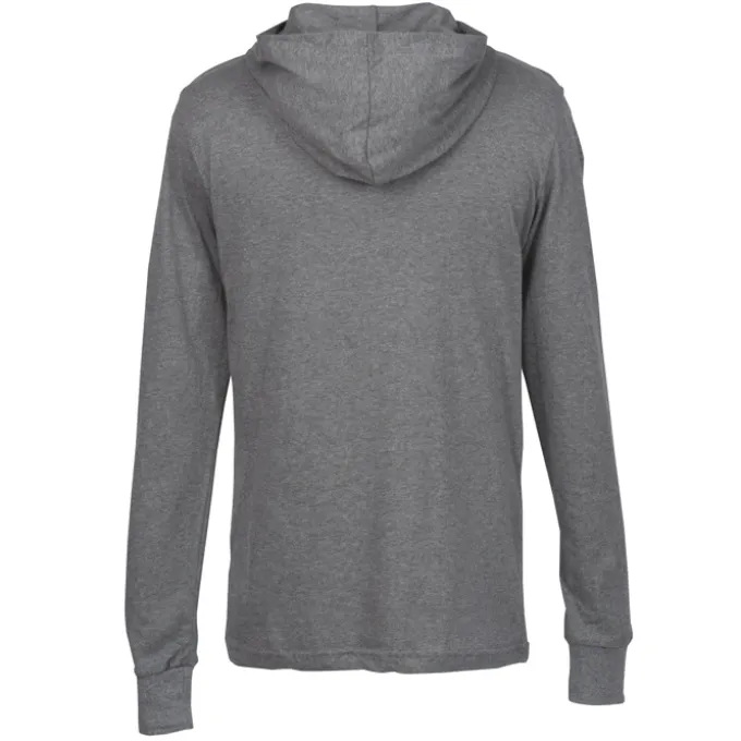 Bella+Canvas Unisex Long Sleeve Jersey Hoodie - Embroidered