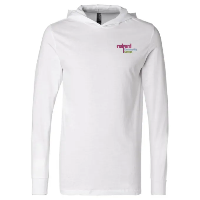 Bella+Canvas Unisex Long Sleeve Jersey Hoodie - Embroidered