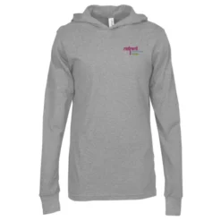 Bella+Canvas Unisex Long Sleeve Jersey Hoodie - Embroidered