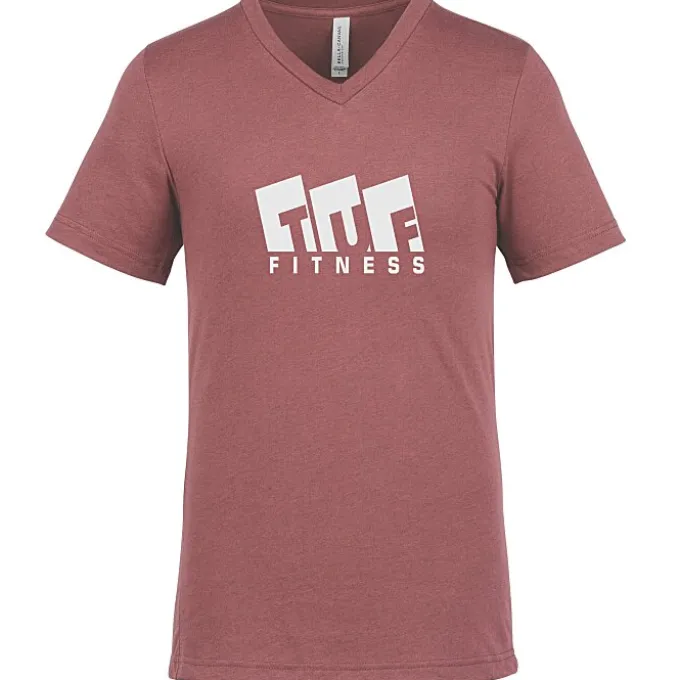 Bella+Canvas V-Neck T-Shirt - Men's - Heathers - Screen
