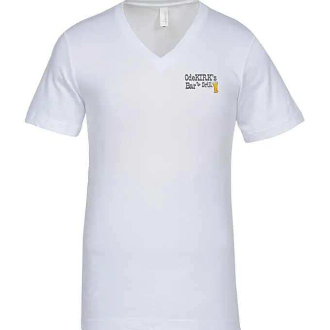 Bella+Canvas V-Neck T-Shirt - Men's - Embroidered