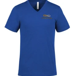 Bella+Canvas V-Neck T-Shirt - Men's - Heathers - Embroidered