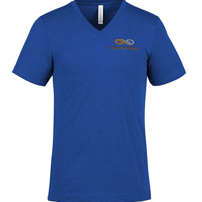 Bella+Canvas V-Neck T-Shirt - Men's - Heathers - Embroidered