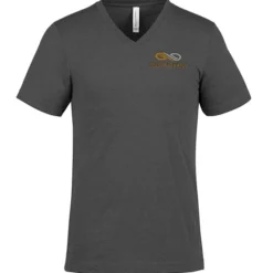 Bella+Canvas V-Neck T-Shirt - Men's - Heathers - Embroidered