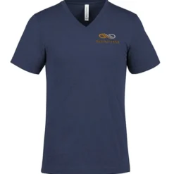Bella+Canvas V-Neck T-Shirt - Men's - Heathers - Embroidered