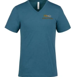 Bella+Canvas V-Neck T-Shirt - Men's - Heathers - Embroidered