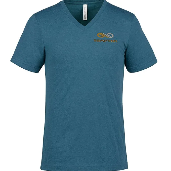 Bella+Canvas V-Neck T-Shirt - Men's - Heathers - Embroidered