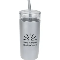 Bermuda Silicone Tumbler with Straw and Brush - 32 oz.