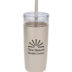 Bermuda Silicone Tumbler with Straw and Brush - 32 oz.