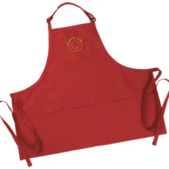Bib Apron with Three Pockets