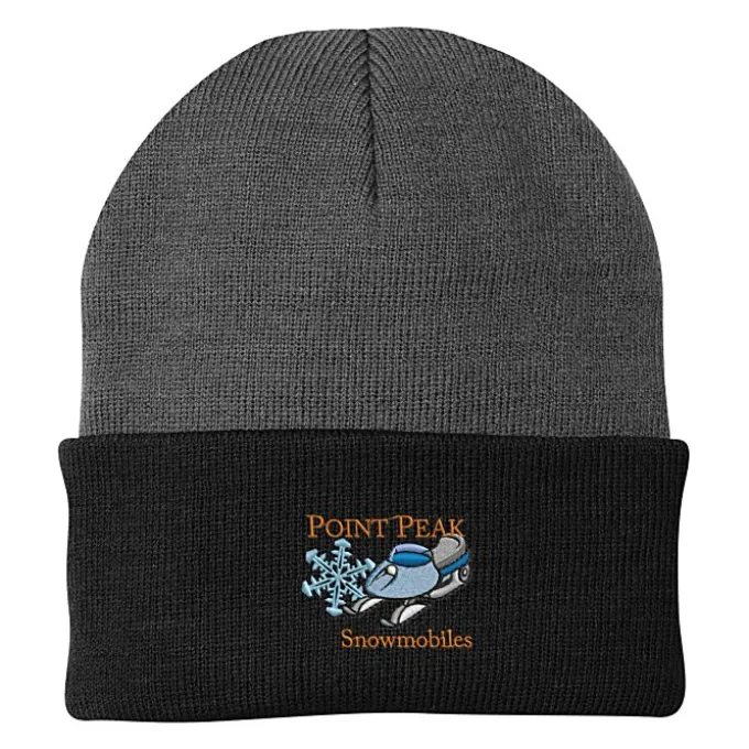 Big Cuff Knit Cap - Two Tone