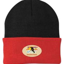 Big Cuff Knit Cap - Two Tone - Full Color Patch