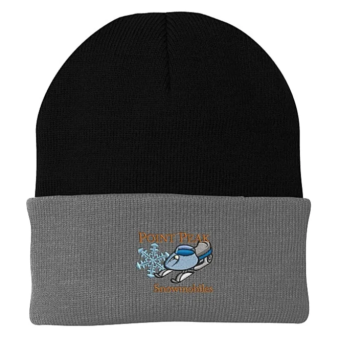 Big Cuff Knit Cap - Two Tone - 24 hr