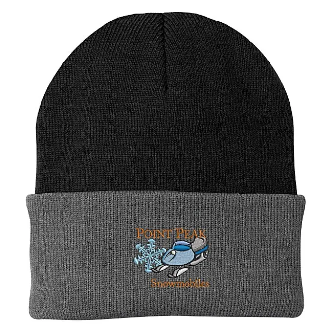 Big Cuff Knit Cap - Two Tone - 24 hr