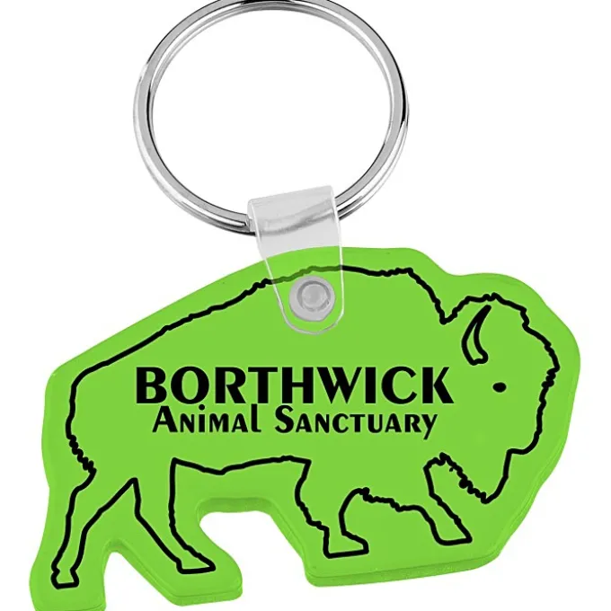 Bison Soft Keychain - Translucent
