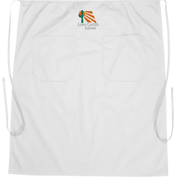 Bistro Apron with Two Patch Pocket - 24 hr