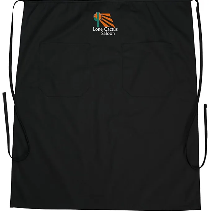 Bistro Apron with Two Patch Pocket - 24 hr