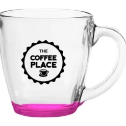 Bistro Glass Mug - 16 oz - Bottom Color