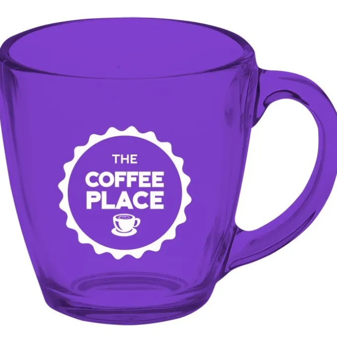 Bistro Glass Mug - 16 oz - Colors