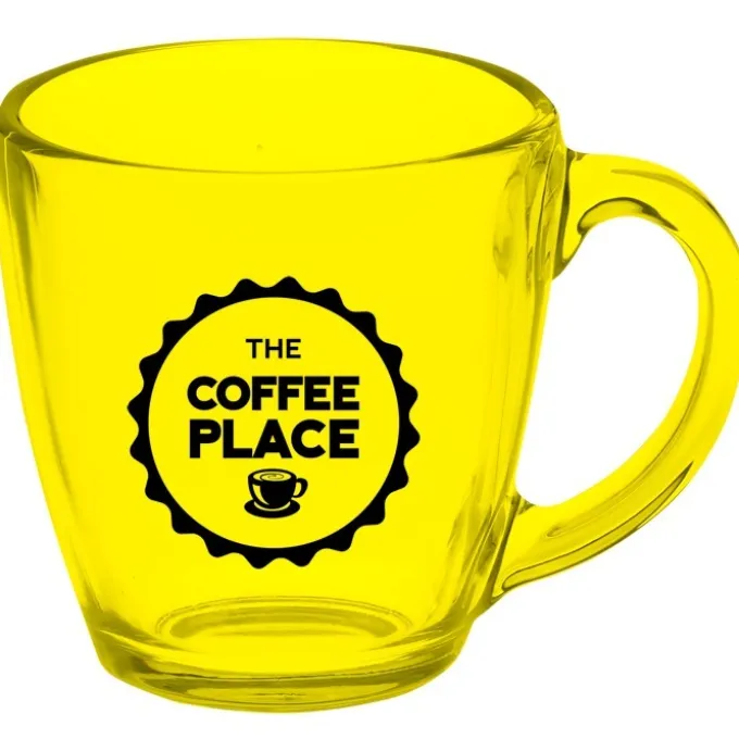 Bistro Glass Mug - 16 oz - Colors