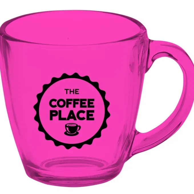 Bistro Glass Mug - 16 oz - Colors
