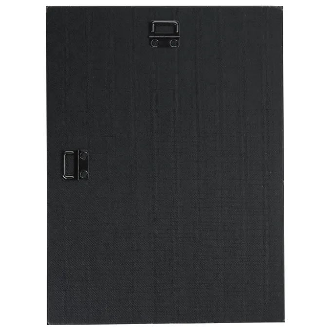 Black Glass Wall Plaque - 12 inches