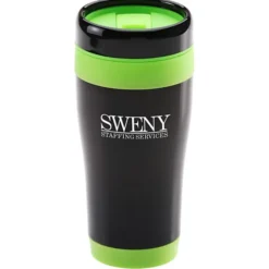 Black Stainless Steel Tumbler - 16 oz - 24 hr