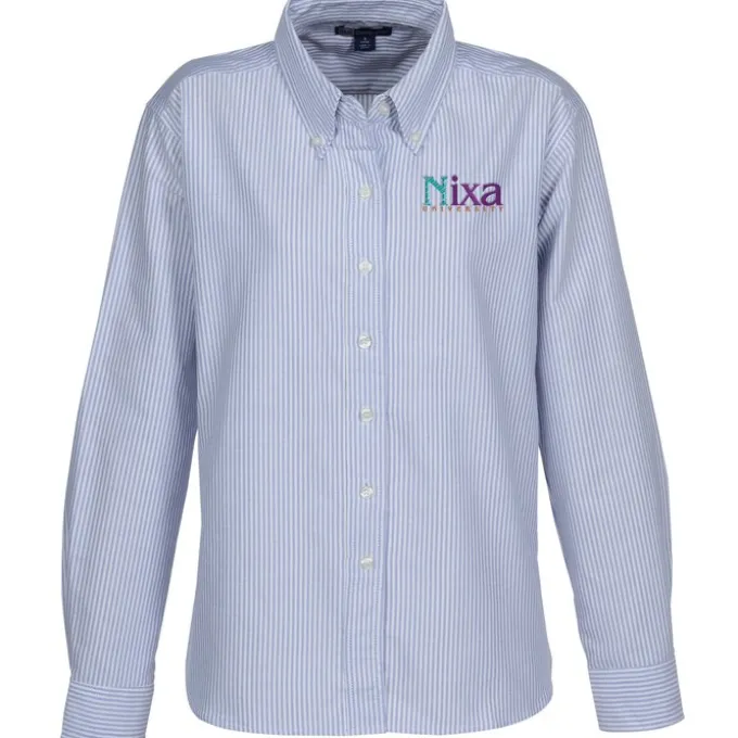 Blue Generation Long Sleeve Oxford - Ladies' - Stripes