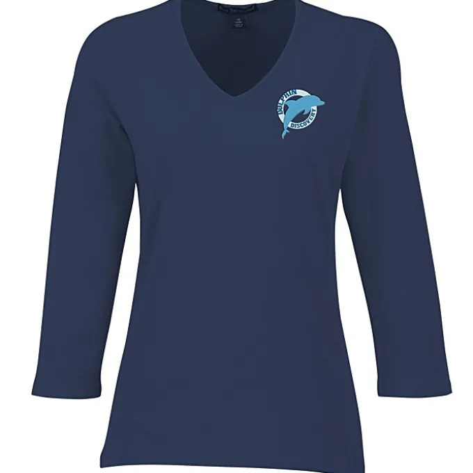 Blue Generation 3/4 Sleeve Tee - Ladies'