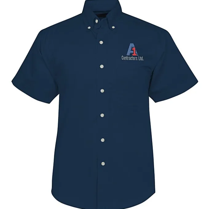 Blue Generation SS Stain-Resistant Twill Shirt - Men's