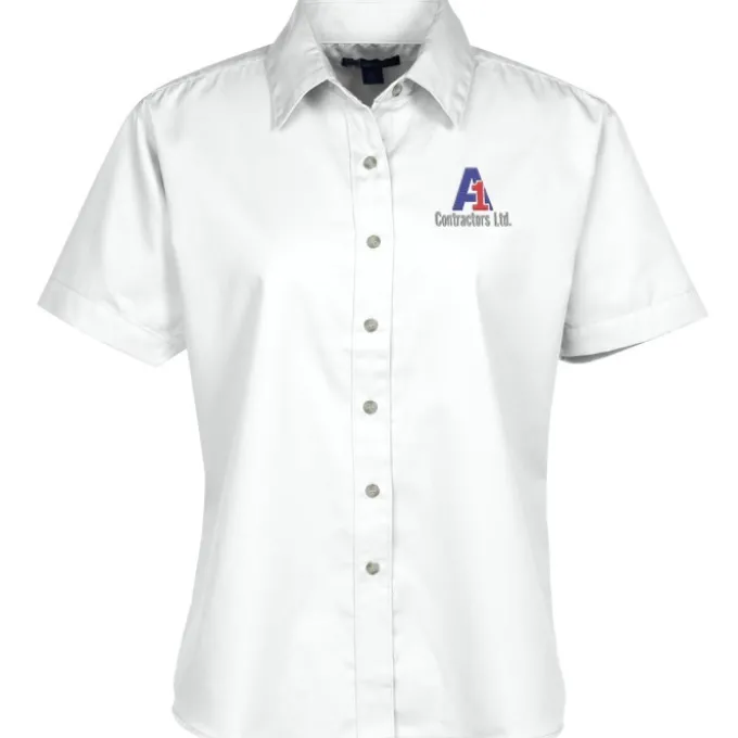 Blue Generation SS Stain-Resistant Twill Shirt - Ladies'
