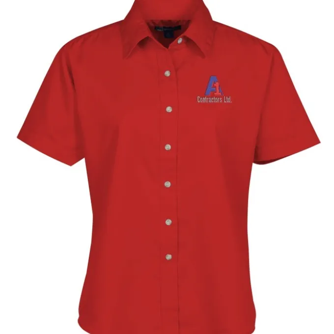 Blue Generation SS Stain-Resistant Twill Shirt - Ladies'