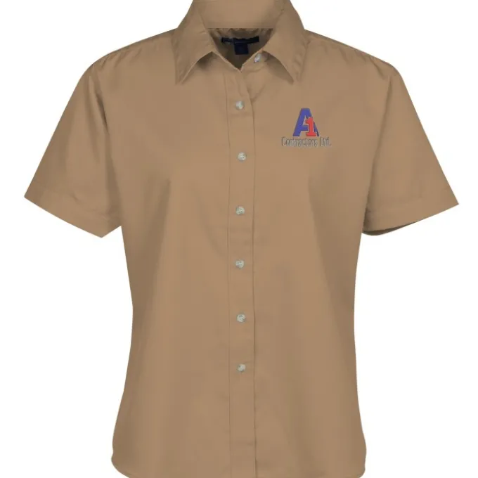 Blue Generation SS Stain-Resistant Twill Shirt - Ladies'