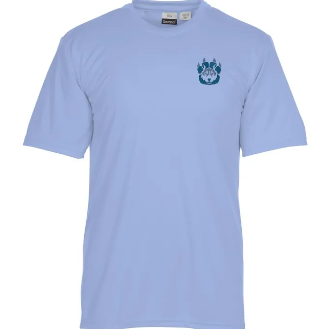 BLU-X-DRI Stain Release Performance T-Shirt - Men's - Embroidered