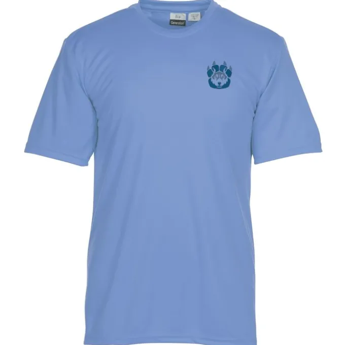 BLU-X-DRI Stain Release Performance T-Shirt - Men's - Embroidered