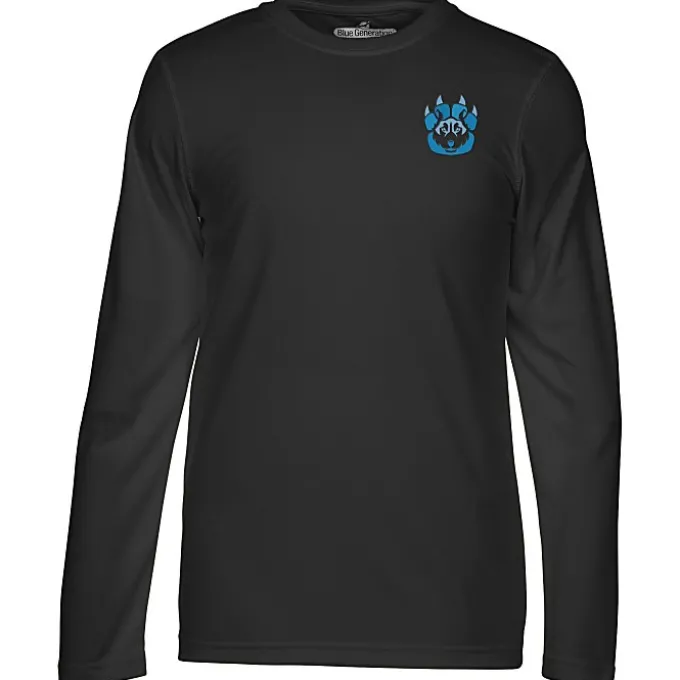 BLU-X-DRI Stain Release Performance LS T-Shirt - Men's - Embroidered