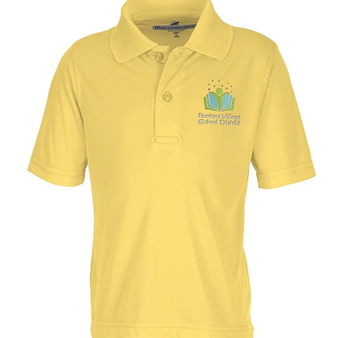 BLU-X-DRI Stain Release Performance Polo - Youth