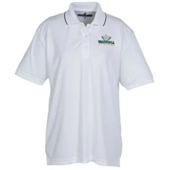 BLU-X-DRI Stain Release Performance Tipped Polo - Ladies'