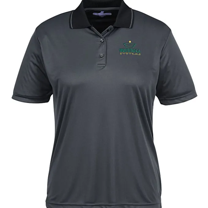 BLU-X-DRI Stain Release Performance Tipped Polo - Ladies'