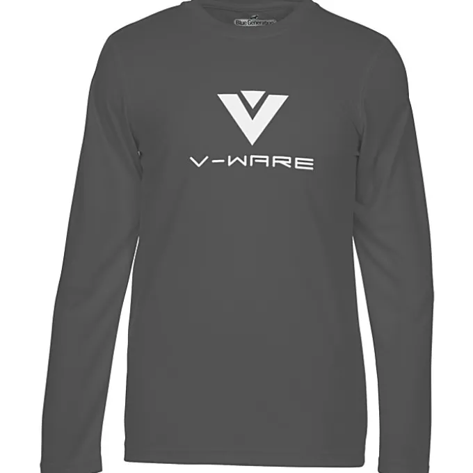 BLU-X-DRI Stain Release Performance LS T-Shirt - Men's
