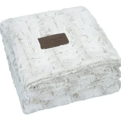 Bordeaux Faux Fur Throw Blanket