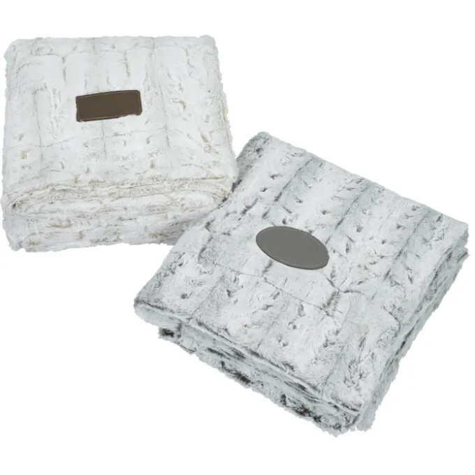 Bordeaux Faux Fur Throw Blanket - 24 hr