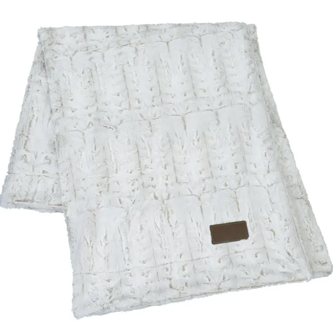 Bordeaux Faux Fur Throw Blanket - 24 hr