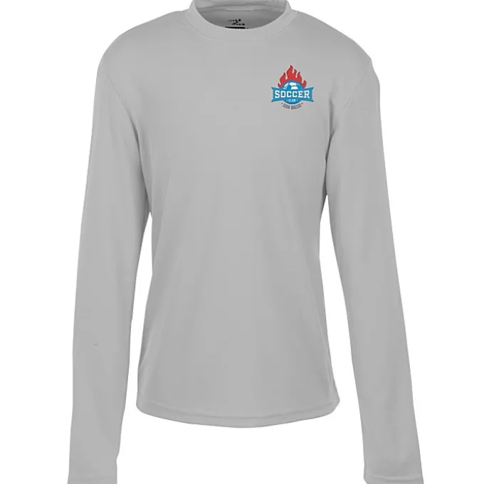 Boston Long Sleeve Training Tech Tee - Youth - Embroidered